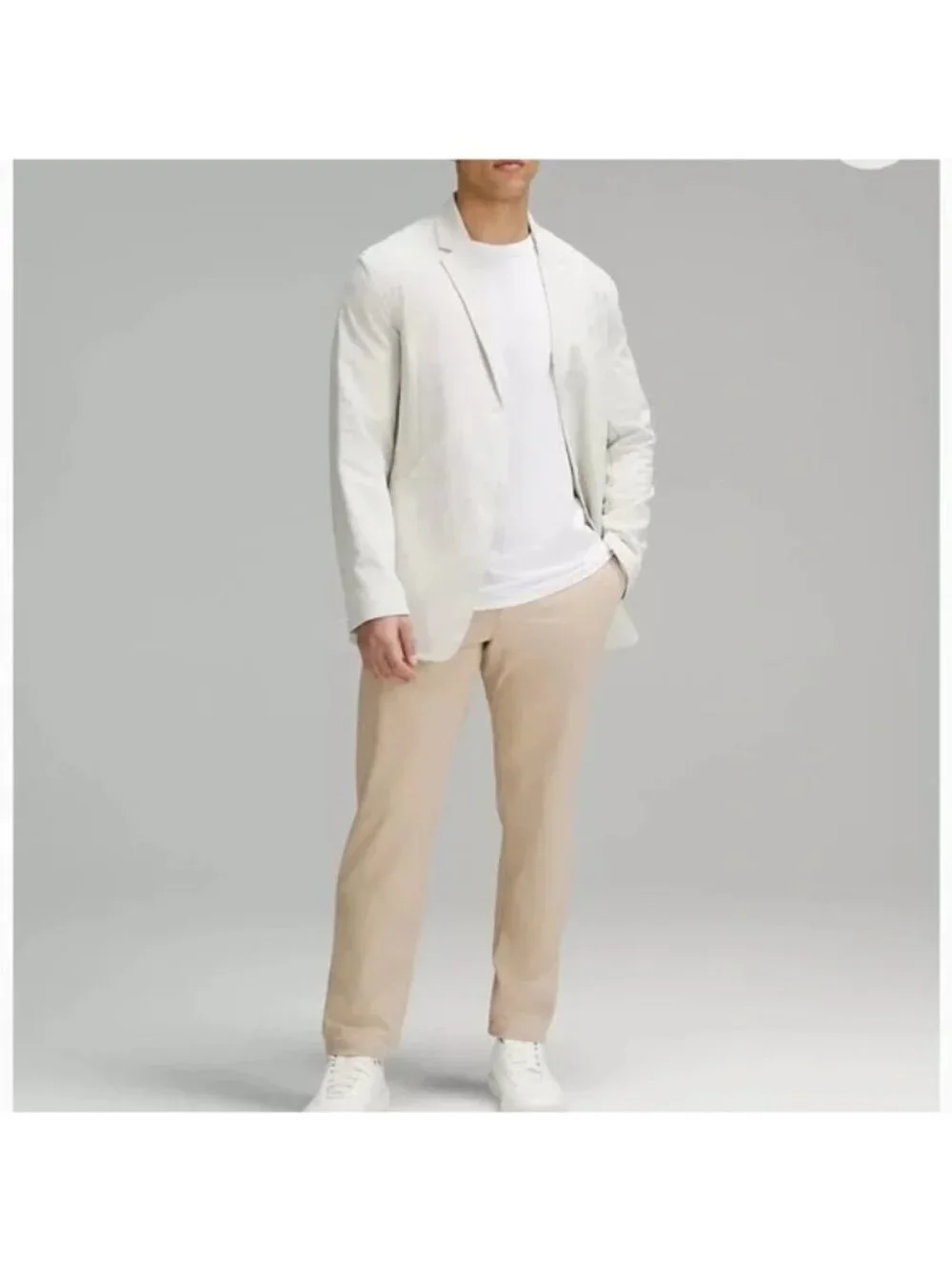 Lululemon  Mens ABC Classic-Fit 5Pkt Pant 34X31 Beige Khaki Warpstreme Preppy